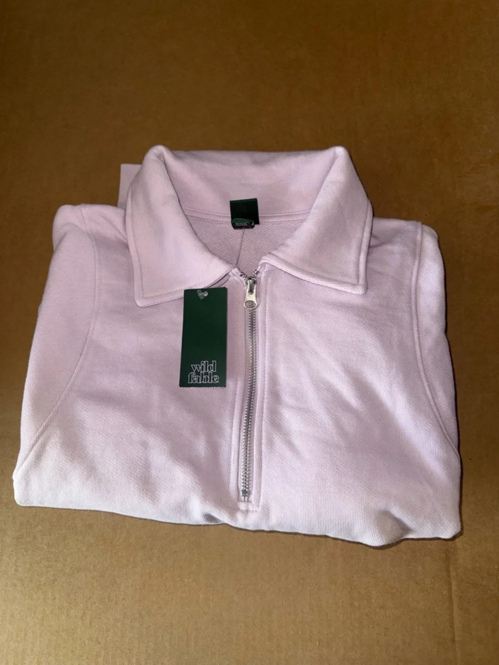 Wild Fable Women's Polo Collar Pullover Sweatshirt - Picture 4 of 5